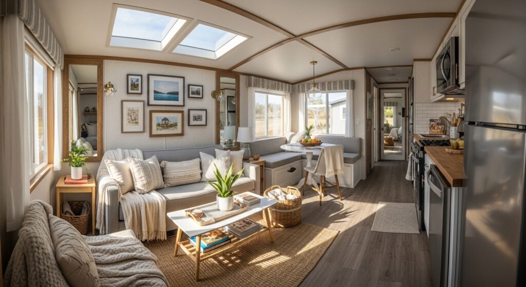 mobil ev iç dekorasyon fikirleri
